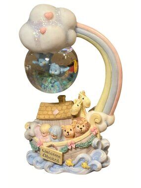 Precious Moments Noahs Ark Waterball Figurine Enesco Collectible